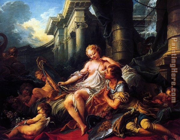 Rinaldo and Armida painting - Francois Boucher Rinaldo and Armida art painting